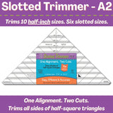 Clearly Perfect Slotted Trimmer A2 Ruler