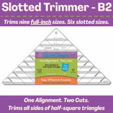 Clearly Perfect Slotted Trimmer B2 Ruler