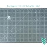 Sew Magnetic 12" x 18" Self-Healing Cutting Mat + 6 Boosters