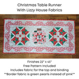 Christmas Table Runner Kit with Lizzy House Fabrics