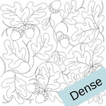 Oak Leaves and Acorns Pantograph- Dense