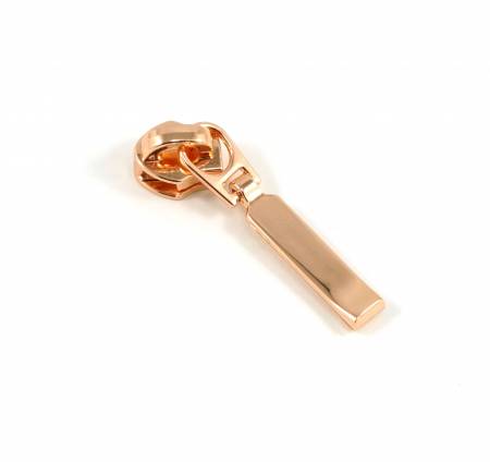 Emmaline Rectangular Zipper Slide #5 10pk Copper/Rose Gold