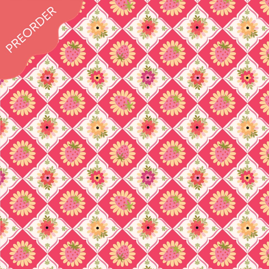 Poppie Cotton Calico Cowgirls Feeling Quilty Pink Fabric