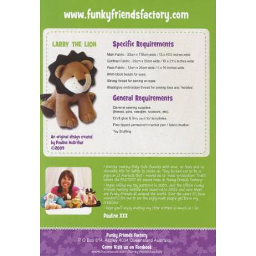 Funky Friends Factory Larry the Lion Pattern