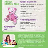 Funky Friends Factory Melody the Memory Bear Pattern