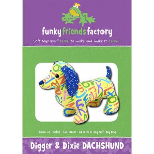 Funky Friends Factory Digger and Dixie Dachshund Pattern