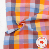 Fine and Dandy 1 Inch Happy Checkers Woven Fabric by Fableism