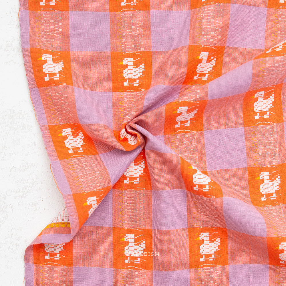 Fine and Dandy Duck Duck Goose Charming Woven Fabric by Fableism