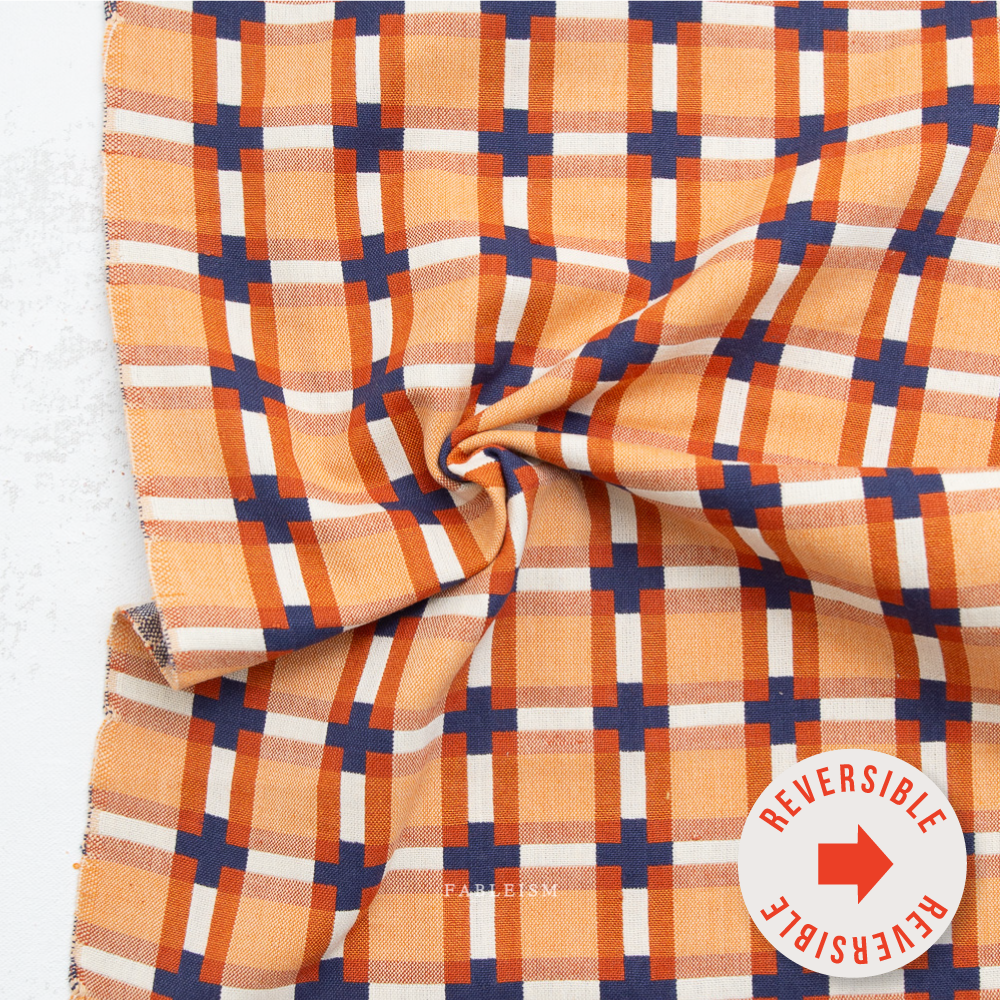Fine and Dandy Decked Out Autumn Woven Fabric by Fableism