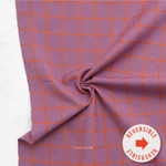 Fine and Dandy Trellis in Plum Woven Fabric by Fableism