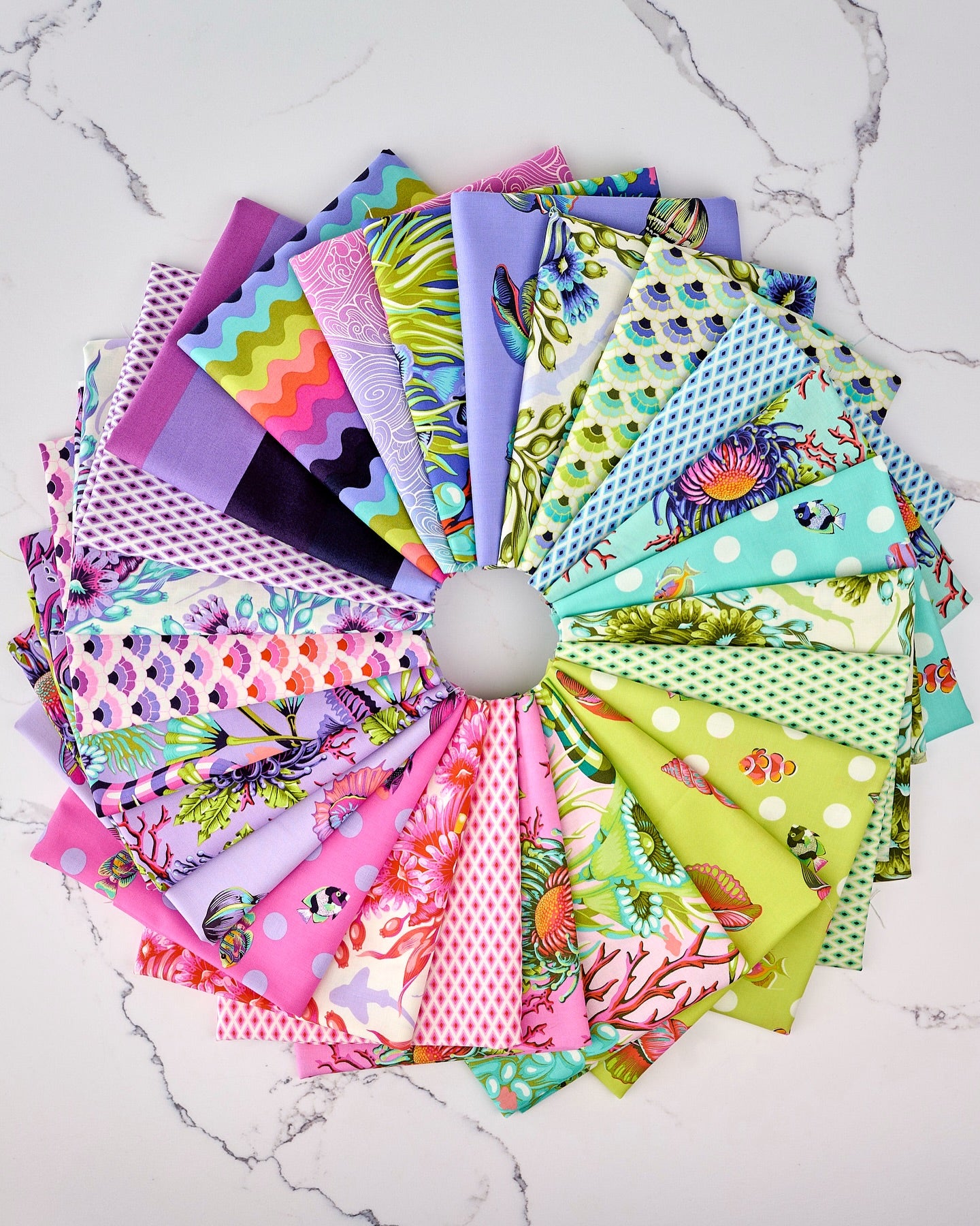 Tula Pink Floral Reef Fabric Bundle 25 Prints