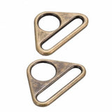 ByAnnie Triangle Ring Flat 1.5" Antique Brass Hardware Set of 2