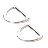 ByAnnie D Ring Flat 1" Nickel Hardware Set of 2