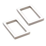 ByAnnie Rectangle Ring Flat 1" Nickel Hardware Set of 2