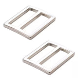 ByAnnie Slider Widemouth Flat 1" Nickel Hardware Set of 2