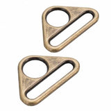 ByAnnie Triangle Ring Flat 1" Antique Brass Hardware Set of 2