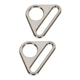 ByAnnie Triangle Ring Flat 1" Nickel Hardware Set of 2
