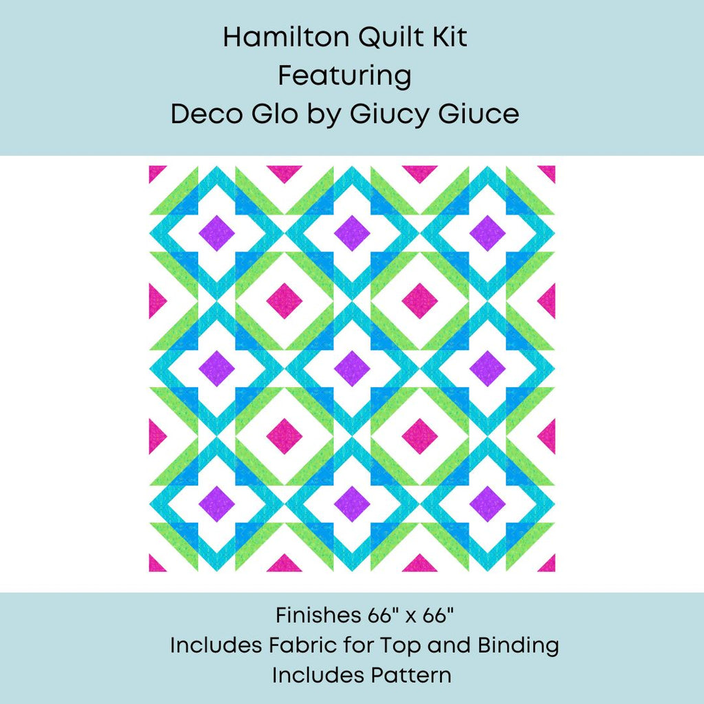 Hamilton Quilt Kit with Deco Glo 2 Fabric