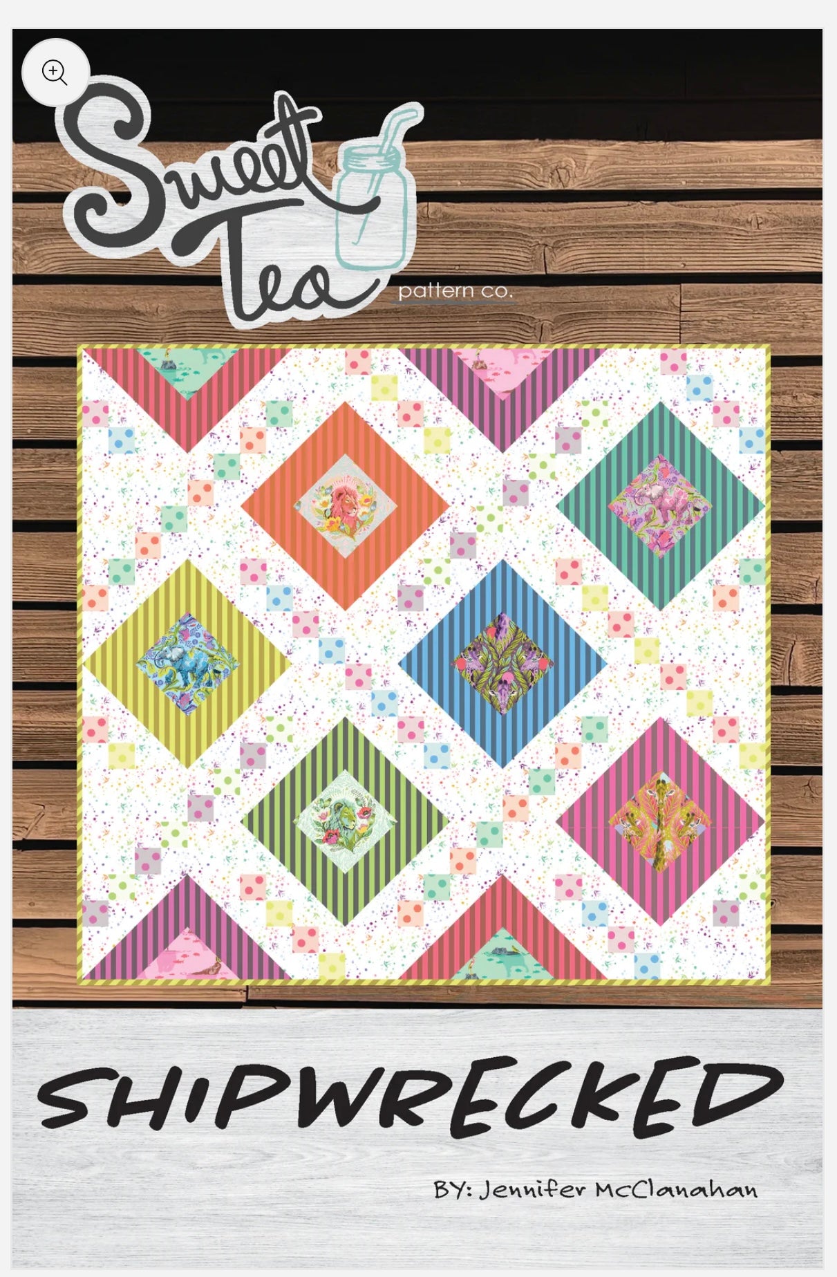 Tossed Sewing Notions- Blue - The Iowa Quilt Block