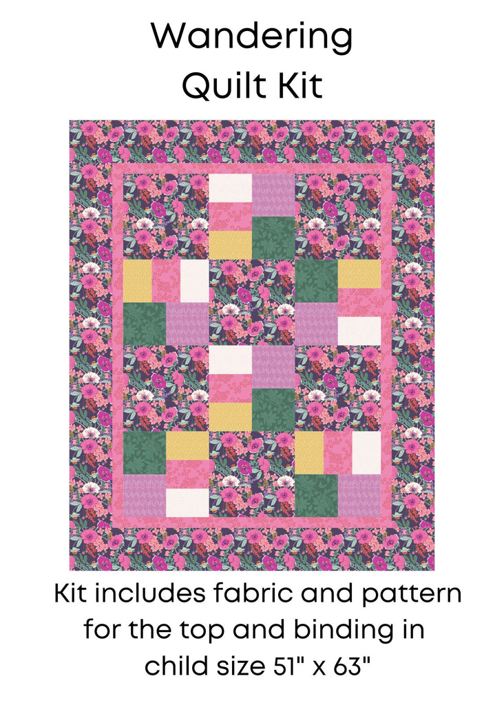 Wandering Quilt Kit with Just Can't Cut It Quilt Pattern