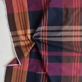 Lumiere Wide House Dress in Mahogany Woven Fabric
