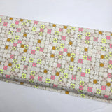 Lofi Linens Blocked Khaki Fabric by Ruby Star Society
