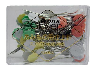 Clover Flower Head Pins Box of 100
