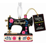 PREORDER My Therapist Sewing Machine Ornament by Craftedmoon