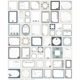 PREORDER Riley Blake Quilt Label Panel in Grayscale