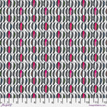 Patterned fabric with geometric design on a white background