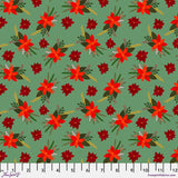 Christmas Pets Christmas Hope Sage Fabric by Mia Charro