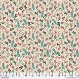 Mia Charro Christmas Pets Christmas Berries Ivory Fabric