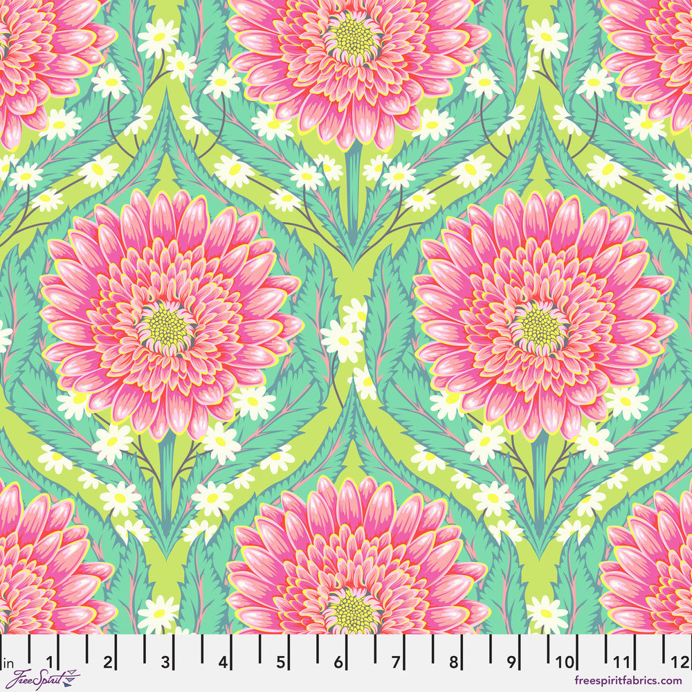 Tula Pink Untamed Daisy and Confused Moonbeam Floral Fabric