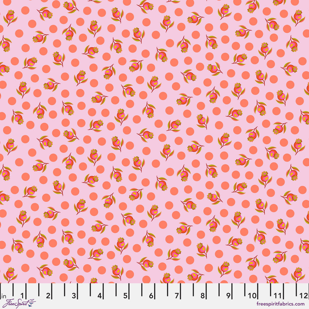 Tula Pink Untamed Impending Bloom Lunar Orange Fabric