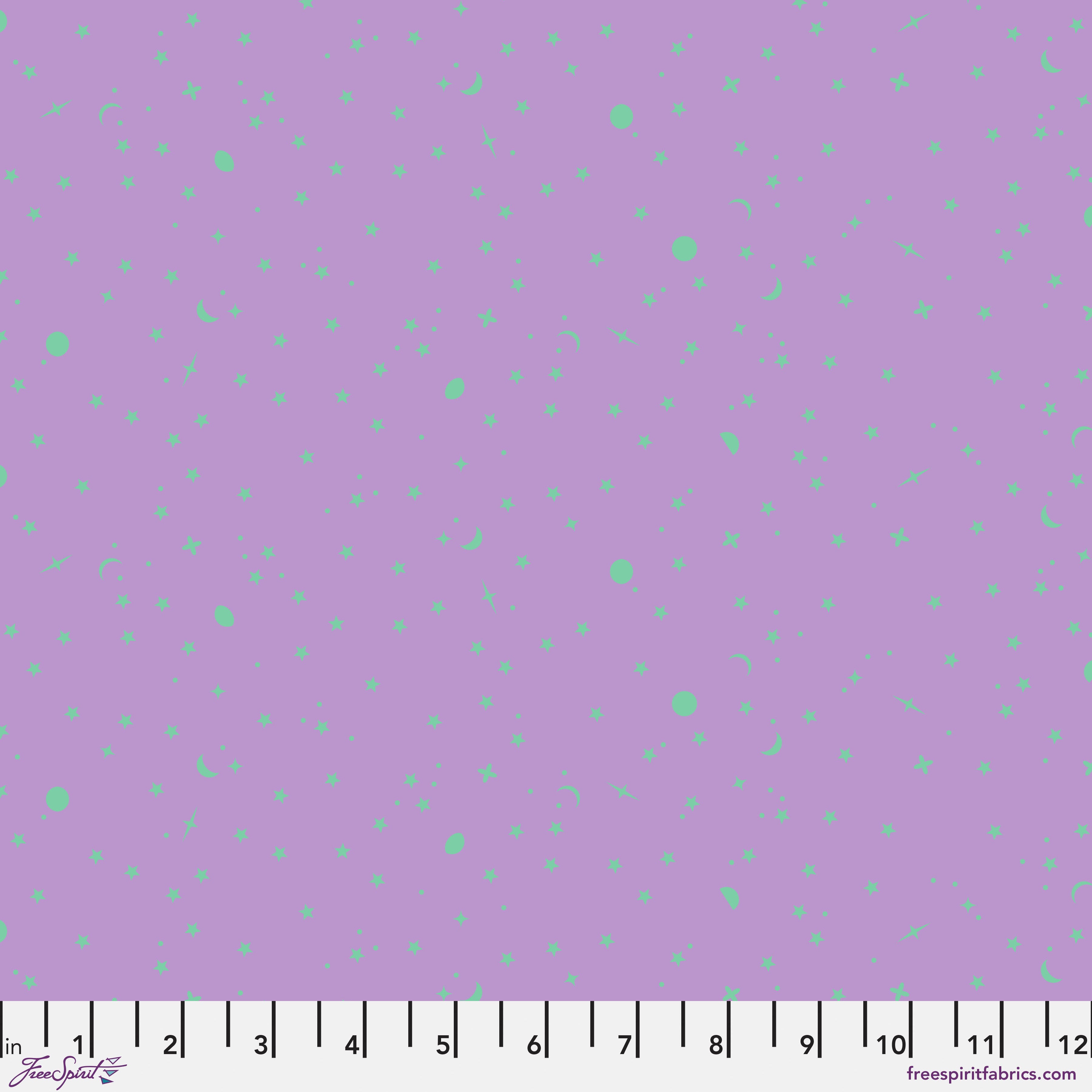 Tula Pink True Colors 2025 Space Sprinkles Frozen Berry Purple Fabric
