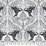 Tula Pink Graywork Huffin & Puffin Whisper Fabric