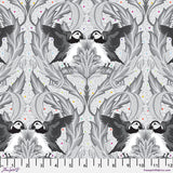 Tula Pink Graywork Huffin & Puffin Whisper Fabric