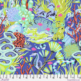 Tula Pink Floral Reef - Reef What You Sew Marine Fabric