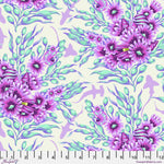 Tula Pink Floral Reef Shadow Sharks Ultraviolet Fabric