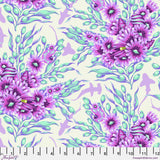 Tula Pink Floral Reef Shadow Sharks Ultraviolet Fabric