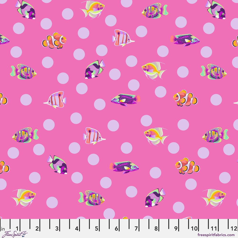 Tula Pink Floral Reef School Crossing Delphine Fabric