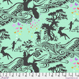 Prince Charming Deja Vu Turtle Bay Mint Fabric by Tula Pink