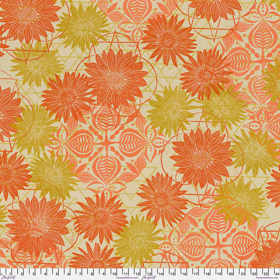 Valori Wells Grace Collection Curious Radiant Orange Yellow Fabric
