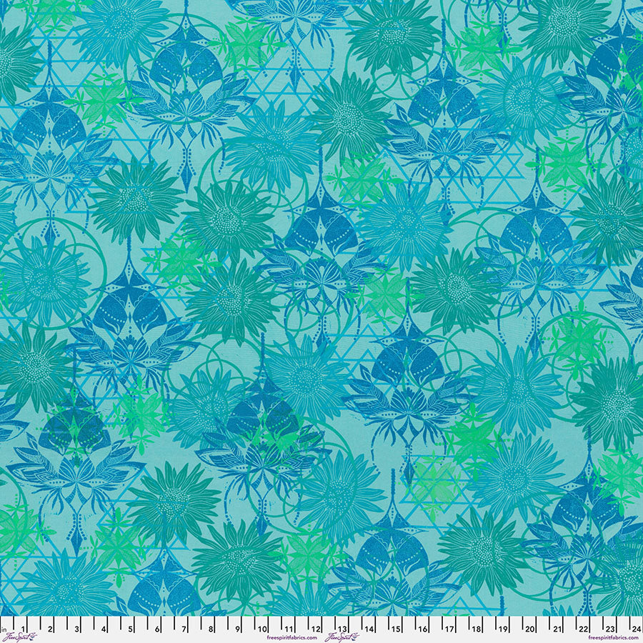 Valori Wells Grace Collection Curious Reflection Robin Teal Fabric