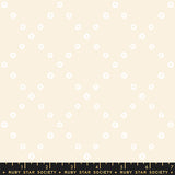 Ruby Star Society Best Day Ever Diamond Flowers White Fabric