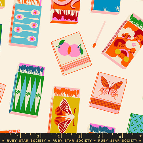 Ruby Star Society Trinketry Matchbooks Natural Fabric