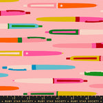 Ruby Star Society Trinketry Pens Balmy Pink Fabric
