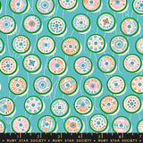 Ruby Star Society Trinketry Spools Turquoise Fabric