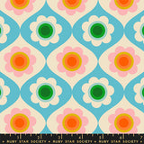Ruby Star Society Trinketry Floral Turquoise Fabric