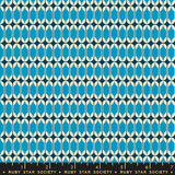 Ruby Star Society Trinketry Geometric Bright Blue Fabric